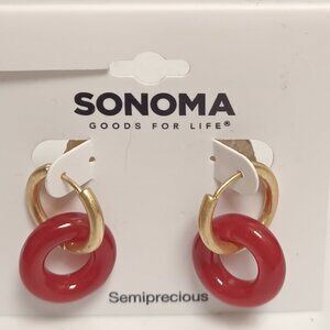 SONOMA SEMIPRECIOUS HOOPS